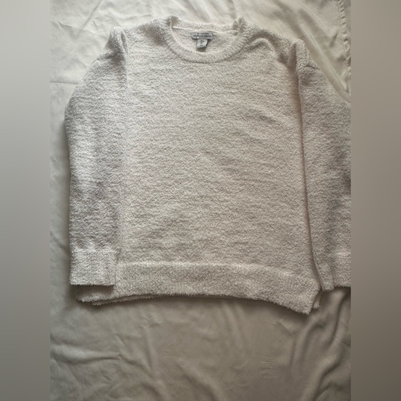 Cupcakes and Cashmere 2pc White Fleece Lounge Pajama Set Womens L Soft Cozy - Picture 3 of 11